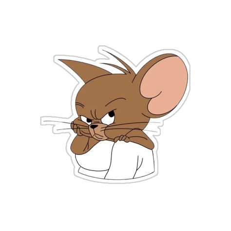 Jerry Stickers, Monkey Stickers, Stickers To Print, Baby Scrapbook Album, Captain America Movie, Minimal Drawings, Sticker Design Inspiration, Tom Y Jerry, Stickers Cool