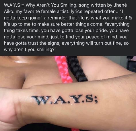 Ways Meaning Tattoo, Palm Size Tattoos Ideas For Black Women, Many Small Tattoos Arm, Cutesie Tattoos, W.a.y.s Tattoo, Small Inner Arm Tattoos For Women, Tattoo Words Meaningful, Hand Tattoos Cute, Misunderstood Tattoo