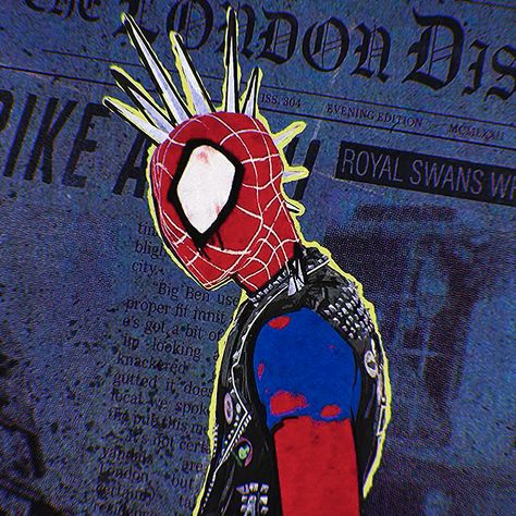 Hobie Brown Spider Punk, Spiderman Comic Covers, Spiderman Tattoo, Hobie Brown, Punk Wallpaper, Spider Punk, Spaider Man, Image Spiderman, Arte Punk