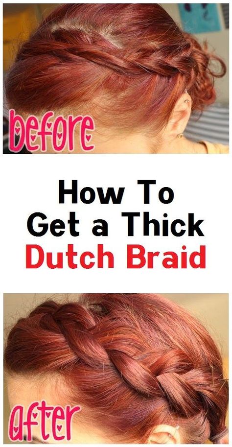 Dutch Braid Tutorial, French Braids Tutorial, Chignon Wedding, Thick Braid, Braided Updo Wedding, Big Braids, Diy Braids, Small Braids, Braid Out