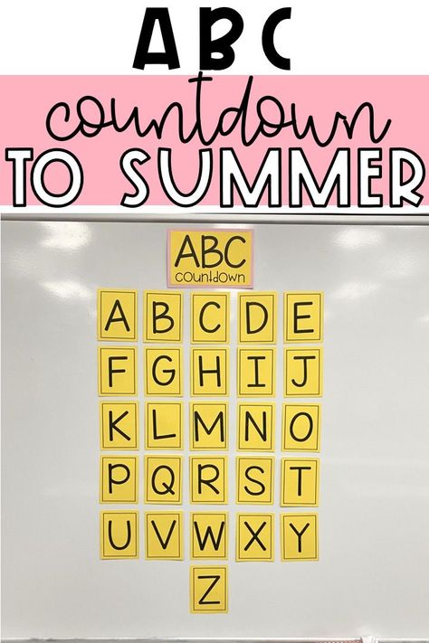 I'm giving you my best tips for making an abc countdown to summer a success in your elementary classroom. I'm also sharing abc countdown ideas so that you have ideas for each letter. Abc Countdown To Summer First Grade, A-z Countdown To Summer, Abc Countdown To Summer 2nd Grade, Abc Countdown To Summer Preschool, Abc Countdown To Summer Kindergarten, End Of School Countdown Ideas, School Countdown To Summer, Alphabet Countdown To Summer, Abc Countdown To Summer