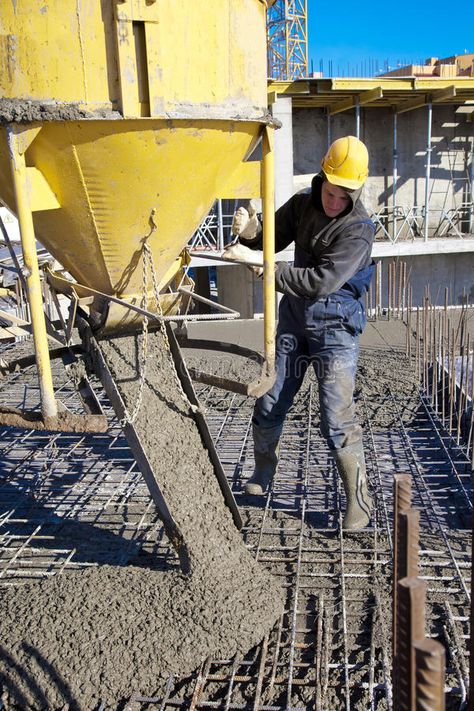 Construction worker pouring concrete. Builder worker in hard helmet and uniform , #Affiliate, #concrete, #Builder, #pouring, #Construction, #worker #ad Gifts For Construction Workers, Concrete Aesthetic, Civil Engineering Books, Old Man Pictures, Construction Images, Black Lives Matter Art, Airport Pictures, Delivery Pictures, Civil Construction