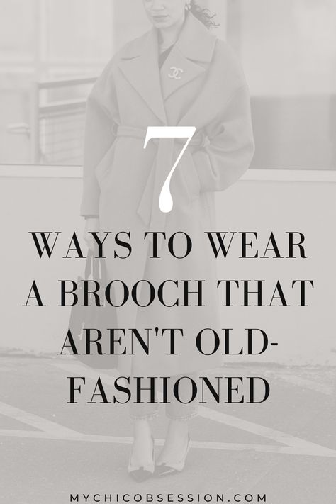 Wear A Brooch, Scarf Wearing Styles, Sparkly Accessories, Black Russian, Chanel Brooch, Diy Clothes And Shoes, Over 60 Fashion, How To Wear A Scarf, Transition Outfits