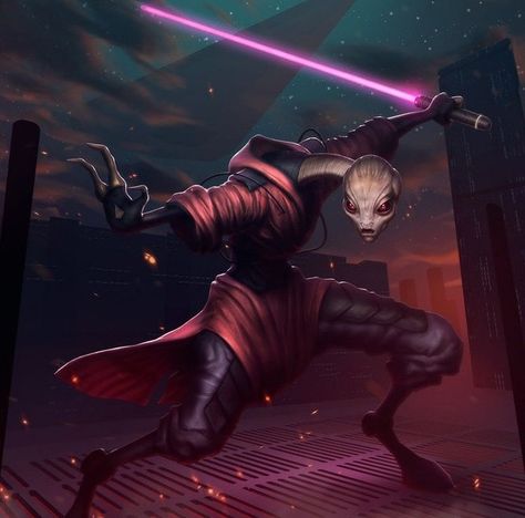 An unidentified Kaminoan Jedi Master fan art. Star Wars | Image may be subject to copyright. Publication source unknown please send credits info to Optimystique1 Jedi Artwork, Grey Jedi, Mara Jade, Edge Of The Empire, Star Wars Species, Sith Empire, Star Wars Bb8, Star Wars Sith, Jedi Sith