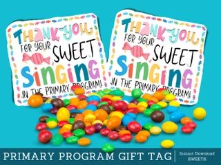 ScriptureStoryLady - Etsy Primary Program Gifts, Primary Program Treats Ideas, Primary Program Thank You Gifts, Primary Program After Party, After Primary Program Treats, Lds Primary Program Treats, Primary Program Treats, Primary 2023, Primary Program