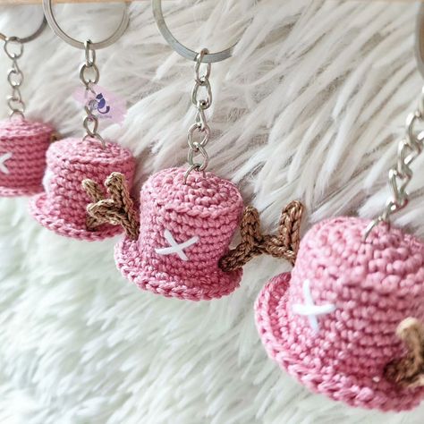 Crochet Chopper Hat keychain 💛💙 #handmadebytÜway #crochetph #onepiece #OnePieceAnime #Nakama #tonytonychopper #ChopperHat #crochetkeychain #tonytonychopperhat #Chopperonepiece Crochet Chopper, Chopper Hat, Crochet Keychain, Crochet Hat, One Piece Anime, Chopper, One Piece, Hats, Crochet