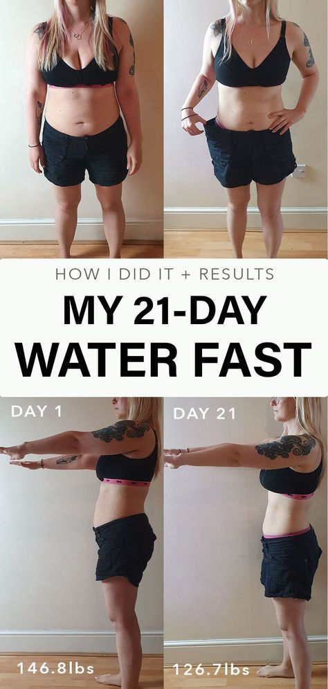 Wanna know how I lost weight fast? Water Fasting! Yes, I stopped eating for 21 Days. Click here to read all of the details - how I felt, tips and tricks to make it 21 days, plus what not to do on a water fast! Before And After Diet, 21 Day Fast, Daily Diet Plan, 5 Day Fast, Fasting Diet Plan, Best Diet Foods, How I Lost Weight, Fast Day, Low Carb Diet Plan