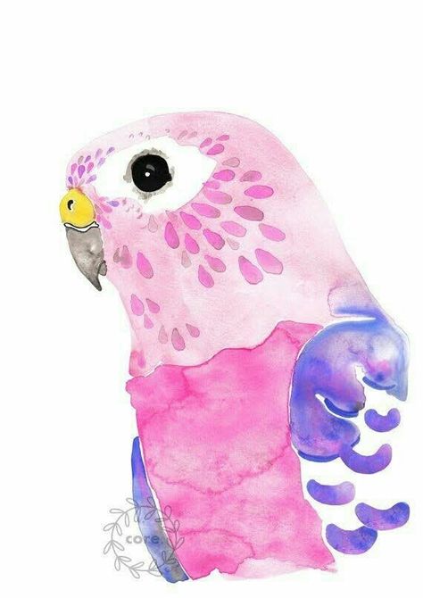 Art Painting Watercolor, Watercolor Bird, Painting Watercolor, Super Sweet, Art Paper, Digital Artwork, K Pop, Watercolor Painting, Parrot