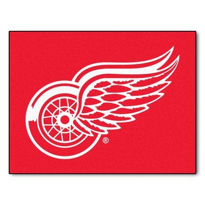 FANMATS NHL - Detroit Red Wings Doormat Rug Size: 2'10" x 3'7" Wings Wallpaper Iphone, Red Wings Tattoo, Red Wings Outfit, Detroit Red Wings Wallpaper, Red Wings Wallpaper, Red Wing Outfit, Wings Outfit, Wings Logo Design, Red Wings Jersey