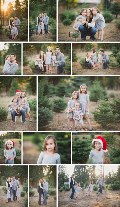 Family Christmas Poses Outdoor, Sibling Christmas Pictures Outdoor, Christmas Family Ohotos, Family Christmas Pitures, Christmas Tree Farm Family Poses, Christmas Tree Pictures Family, Family Christmas Minis Outdoor, Christmas Tree Family Photos, Family Of 4 Christmas Photos