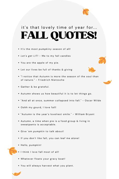 Quotes About Fall, Fall Quotes And Sayings, Fall Season Quotes, Fall Quotes, Season Quotes, Lets Get Lit, Caption Ideas, Thanksgiving Card, Autumn Quotes