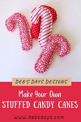 Candy Cane Sewing Pattern, Fabric Candy Canes Diy, Fabric Candy Canes, How To Make Lollipops, Hot Pads Tutorial, Homemade Lollipops, Christmas Crafts Sewing, Fabric Candy, Homemade Christmas Tree