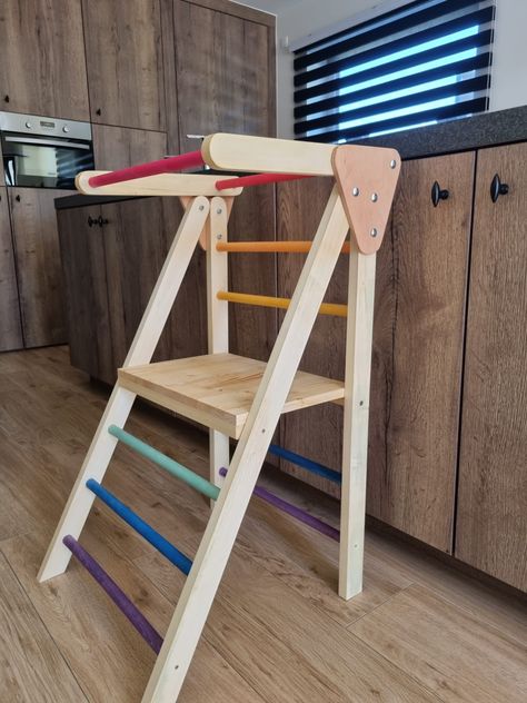 Horse Muscles, Foldable Learning Tower, Learning Tower Diy, Rocking Bed, Montessori Tower, Kitchen Helper Tower, Helper Tower, Climbing Arch, Toddler Kitchen