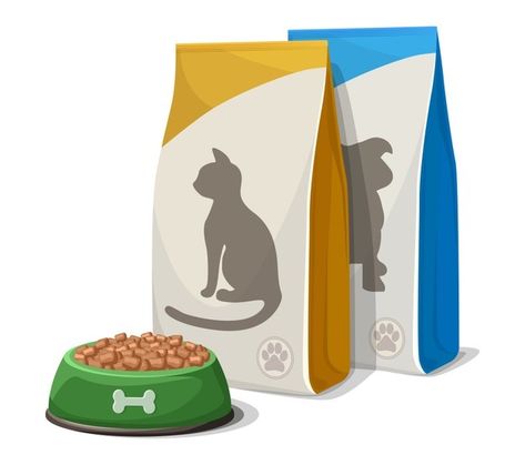 Hug Illustration, Food Dog, Food Cartoon, Cat Food Bowl, Vector Food, Animal Groups, Dog Car Seats, Pet Day, Cat Scratching Post