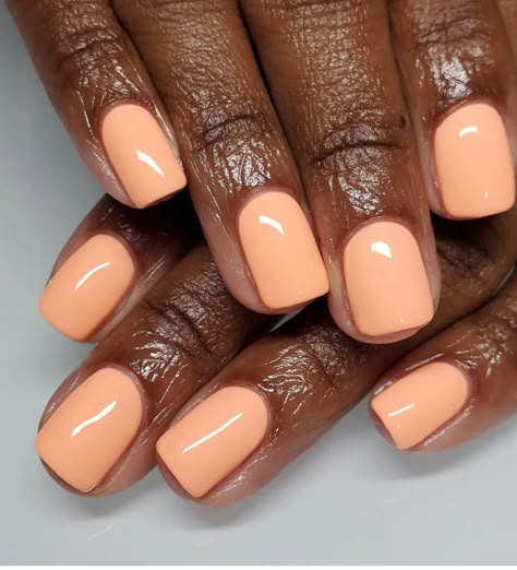 Natural Nails Manicure, Peach Nails, Her Nails, Neutral Nails, Hot Nails, Chic Nails, Dope Nails, Creative Nails, Short Acrylic Nails