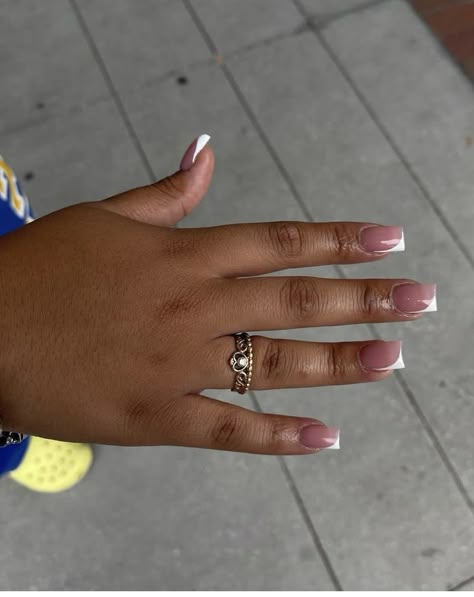 Shorts Acrylic Nails Designs, Work Manicure, Braids Styling, Girly Nails, Curved Nails, Hello Nails, Nails Now, French Tip Acrylic Nails, Simple Acrylic Nails