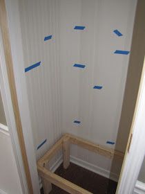 Convert Closet To Mudroom, Closet To Mudroom, Mini Mudroom, Converted Closet, Closet Conversion, Mobile Home Remodel, Mudroom Closet, Front Closet, Entry Closet