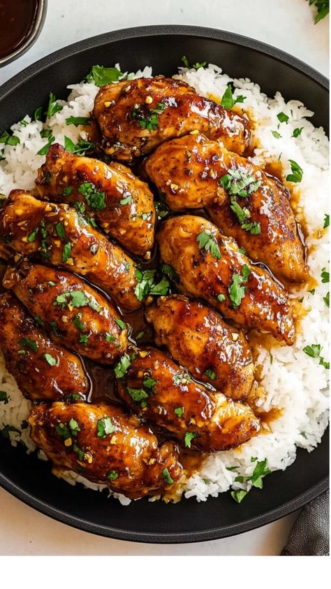 Juicy chicken breasts seared to perfection and tossed in a sticky-sweet honey garlic glaze. Ready in just 30 minutes! 🍯🍗 Garlic Glazed Chicken, Honey Garlic Glaze, Chicken Breast Cutlets, Easy Honey Garlic Chicken, Honey Glazed Chicken, Chicken Breast Cutlet, Flavorful Dinner, Honey Garlic Sauce, Tender Chicken Breast