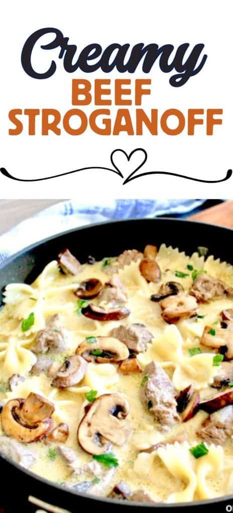 Recipe With Tortellini, Easy Cozy Dinner, Creamy Beef Stroganoff Recipe, Creamy Beef Stroganoff, Easy Beef Stroganoff, Beef Stroganoff Recipe, Beef Stroganoff Easy, Mushrooms And Onions, Dinner Favorites