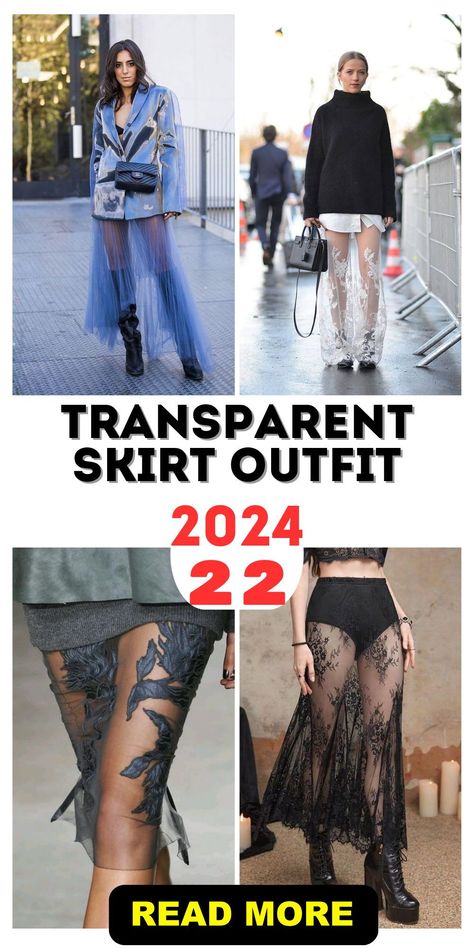 For the artistically inclined, a transparent skirt outfit drawing can spark immense creativity. This concept invites fashion illustrators and designers to envision and bring to life outfits that play with transparency, texture, and form, offering endless possibilities for innovation in fashion design. Sheer Skirt Outfit Street Styles, Skirt Outfit Drawing, Transparent Skirt Outfit, Sheer Maxi Skirt Outfits, Mesh Skirt Outfit Ideas, Black Lace Skirt Outfit, Sheer Skirt Outfit, Skirt Outfits Dressy, Mesh Skirt Outfit