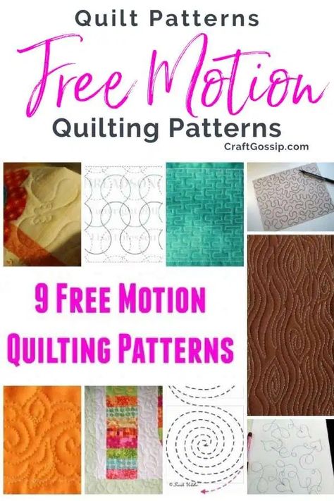 Border Free Motion Quilting Designs, Easy Free Motion Quilting Designs, Quilting Easy, Sewing Patterns For Babies, Fmq Designs, Quilting Lines, Quilting Methods, Free Motion Quilting Designs, Free Motion Pattern