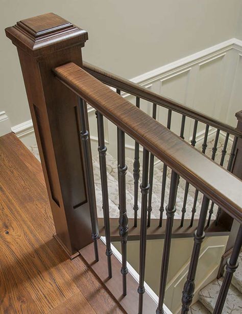 Walnut Grove - Traditional - Staircase - Vancouver - by Heartwood Homes | Houzz Walnut Stair Railing, Traditional Staircase, English Walnut, Walnut Grove, Stair Railing, Railing, Vancouver, Walnut, Stairs