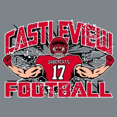 The Castleview Sabercats are breaking down barriers. #HighSchoolFootball #FootballDesign #FootballTee #FootballTShirt #Design #TeeShirt Sports Uniform Design, Custom Basketball Uniforms, Sports Team Apparel, Football Usa, Volleyball Designs, Golf Design, Basketball Design, High School Football, School Football