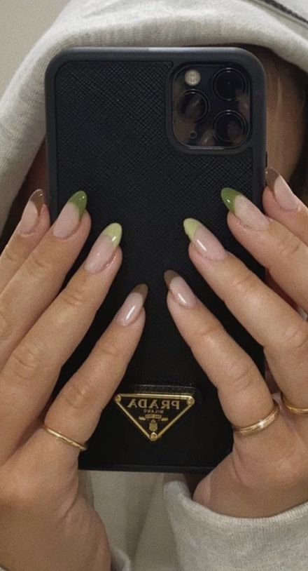 Green Acrylic Nails, Edgy Nails, Minimal Nails, Nails 2021, Minimalist Nails, Fall Nail, Dream Nails, Fire Nails, Funky Nails