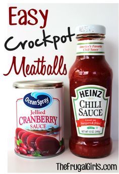 Appetizers Crockpot, Easy Crockpot Meatballs, Crockpot Meatballs, Cranberry Meatballs, Meatball Recipes Crockpot, Cranberry Jelly, Vegan Art, Crock Pot Meatballs, Frugal Girls