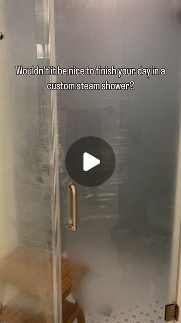 Reyner Construction on Instagram: "Take a quick tour into this custom steam shower we recently finished for a family. 🧖‍♀️👍🏻

#masterbathroom #masterbathroomremodel #masterbathroomgoals #steamshower #homerenovation #homeremodel #generalcontractor #reynerconstruction" Steam Shower With Window, Steam Shower Ideas Master Bath, Steam Showers Bathroom Master Bath, Steam Room Shower, Steam Shower, Steam Showers Bathroom, Room Goals, Splish Splash, Steam Room