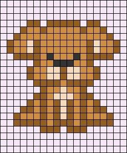 Dog Pixel Art, Dog Cute Aesthetic, Aesthetic Puppy, Pixel Art Pokemon, Melty Bead Patterns, Easy Pixel Art, Pixel Art Templates, Stitch Drawing, Pixel Drawing