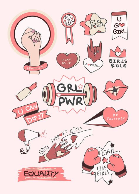 Chest Tattoo Designs Female, Chest Tattoo Drawings, Girl Power Art, Girl Power Tattoo, Feminist Design, Power Wallpaper, Crazy Girl Quote, Y2k Posters, Bullet Journal Banner