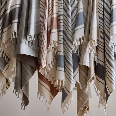 Organic Turkish Tassel Towels Turkish Towels Bathroom, Kids Hooded Towels, Outdoor Living Furniture, Turkish Bath Towels, Distressed Texture, Turkish Bath, Linen Textile, Turkish Towels, West Elm