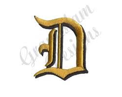 Old English Letter D Machine Embroidery Design | Etsy Old English D, Pottery Coasters, Medieval Embroidery, Old English Letters, Drink Covers, Old English Font, 2 Letter, English Pottery, Monogram Alphabet