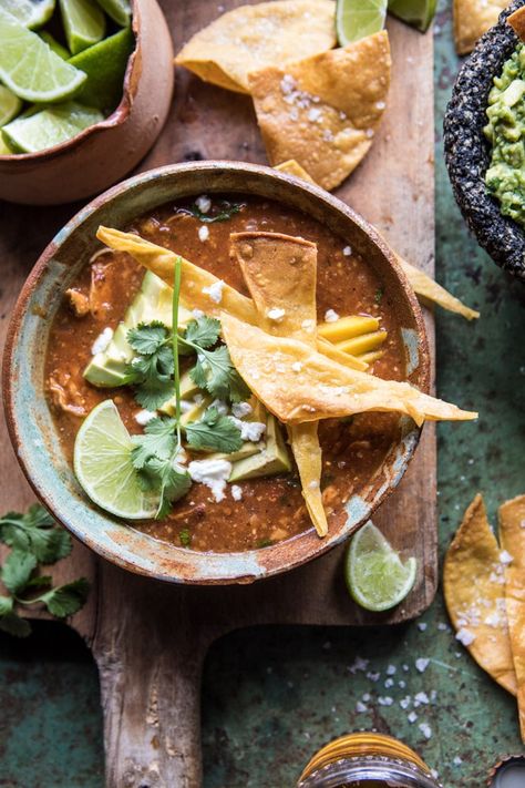 Slow Cooker Chipotle Chicken Tamale Chili | halfbakedharvest.com @hbharvest Chili Adobo Recipes, Tamale Chili, Chicken Tamale, Souper Bowl, Chicken Tamales, Half Baked Harvest Recipes, Chipotle Chicken, Harvest Recipes, Half Baked