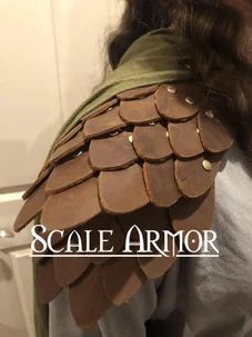 Leather Scale Armor : 4 Steps (with Pictures) - Instructables Cloth Armor, Diy Scale, Larp Diy, Dragon Scale Armor, Scale Armor, Ren Faire Outfits, Viking Cosplay, Plate Armor, Fantasy Craft