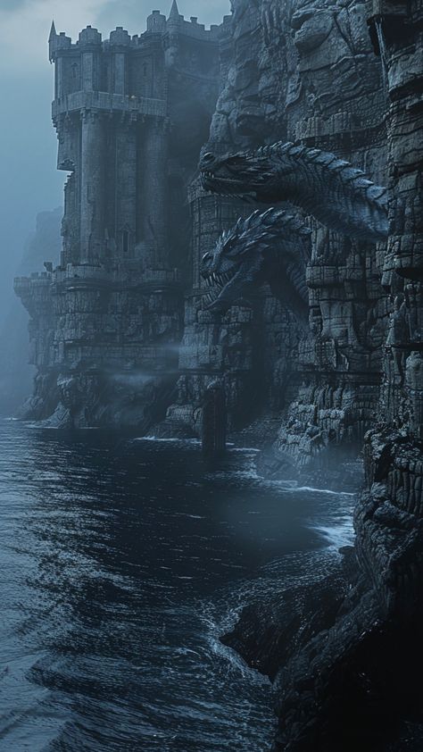 Dragon Stone Castle, Game Of Thrones Theme, Daemon Targaryen, Gra O Tron, My Fantasy World, Fourth Wing, Fantasy Castle, Fantasy Places, Fantasy Story