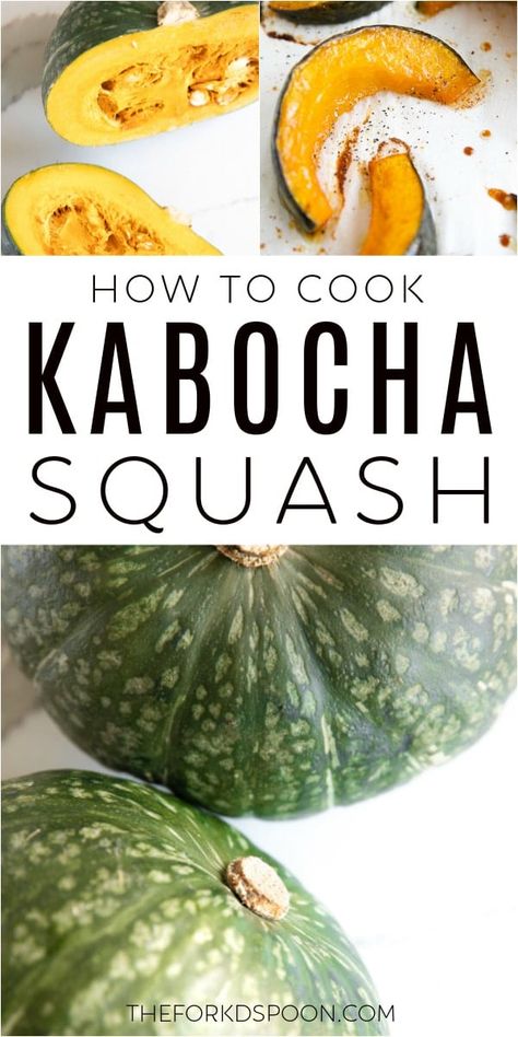 Kabocha Squash, also known as Japanese Squash or Japanese Pumpkin, is a lesser-known squash perfect for roasting, steaming, stuffing, and pureeing. Keep reading to learn all about how to pick, prepare, and serve this delicious and versatile winter squash. Kombucha Squash Recipe, Japanese Squash, Kabocha Squash Recipe, Roasted Kabocha Squash, Buttercup Squash, Winter Squash Recipes, Kabocha Squash, Winter Squash, Squash Recipes