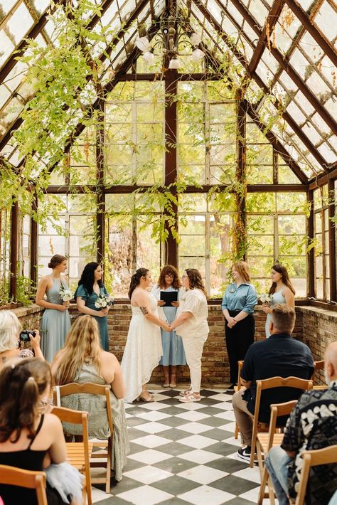 LGBTQ Wedding in Austin Texas at Sekrit Theater Brittany and Anya had the most perfect summer elopement wedding in ATX with their closet friends and family in a greenhouse wedding venue. For more wedding insipiration, LGBTQ weddings, Austin Weddings, LGBTQ couple, and more visit our website. Wedding Photography by Riley Glenn Photography, Austin Wedding Photographer. Book your wedding photos. Sekrit Theater Wedding, Sekrit Theater, Therapy Homework, Lgbtq Weddings, Texas Destinations, Summer Elopement, Wedding Venue Locations, Queer Weddings, Austin Wedding Venues