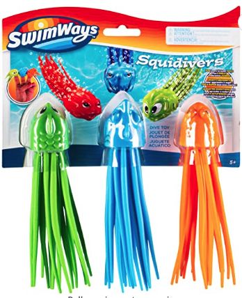 SwimWays SquiDivers Kids Pool Diving Toys, 3 Pack, Bath Toys & Pool Party Supplies for Kids Ages 5 and Up Fun Pool Games, Pool Party Supplies, Pool Party Games, Pool Toys For Kids, Swim Toys, Pool Party Favors, Swimming Pool Toys, Toys Land, Outdoor Games For Kids