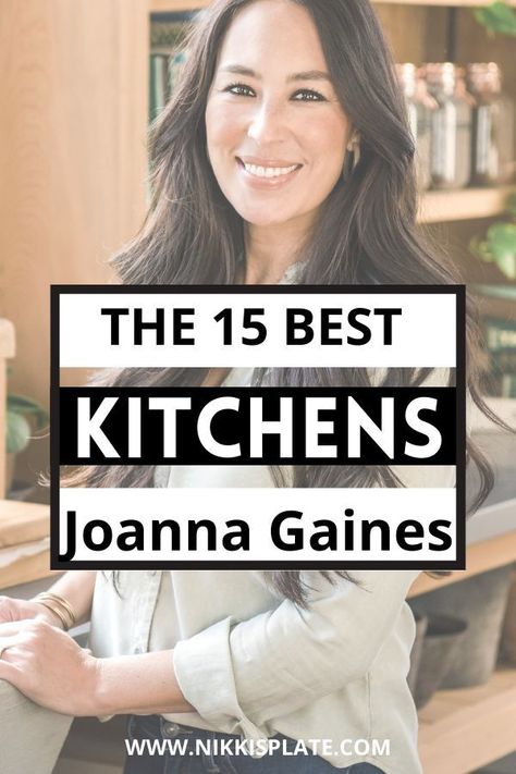 Joanne Gaines Living Room, Magnolia Kitchen Backsplash, Cafe Collection Kitchen, Farmhouse Backsplash Ideas Joanna Gaines, Tv On Kitchen Island, Joanna Gaines Kitchen Ideas Fixer Upper, White Kitchen With Mixed Metals, Modern Farmhouse Drawer Pulls, Joanna Gaines Cooking Show Kitchen