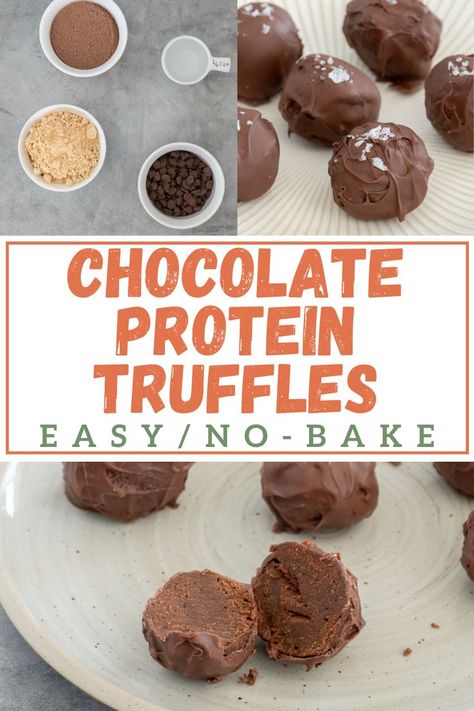 Double Chocolate Protein Balls, Protein Truffle Balls, Keto Chocolate Protein Powder Recipes, Marshmallow Protein Powder Recipes, Hidden Protein Recipes, Protein Balls With Protein Powder, Protein Cake Balls, Chocolate Protein Powder Recipes, Truffles Easy No Bake