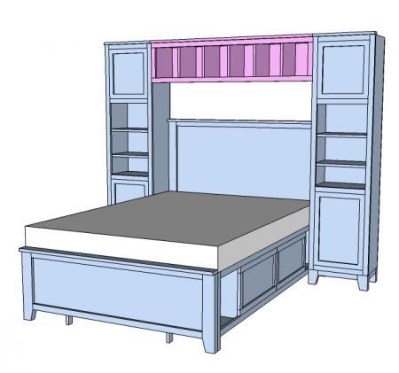 . Headboard Projects, Murphy Bed Ikea, Murphy Bed Plans, Real Estat, Diy Headboards, Bed Plans, Diy Headboard, Diy Furniture Easy, Spare Bedroom