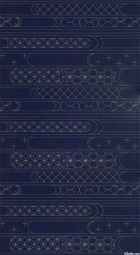 eQuilter Sashiko Panel - Pattern Waves - 24" x 44" PANEL Asian Design Pattern, Japanese Embroidery Patterns, Modern Textiles Patterns, Sashiko Tutorial, Print Scarf Design, Sashiko Pattern, Asian Fabric, Hat Bands, Geometric Pattern Art