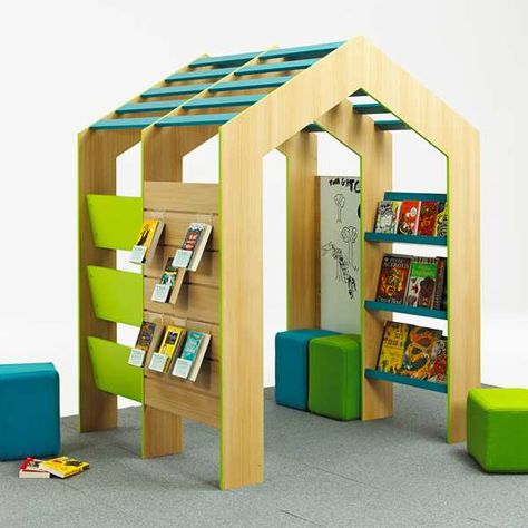 School Library Furniture, Reading Nook Classroom, Childrens Furniture Design, Church Library, Reading Spaces, Bookstore Design, School Library Design, School Libraries, Visual Impairment