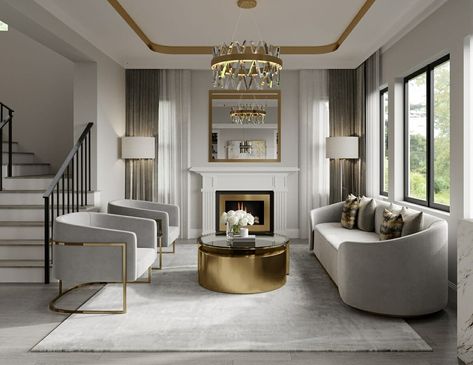 26 Best Glam Interior Design Ideas in 2024 - Decorilla Online Interior Design Modern Glamour Interior, Hollywood Glam Interior Design, Hollywood Glam Living Room, Glam Style Living Room, Glamorous Interior Design, Glam Interior, Glam Interior Design, Interior Design Styles Quiz, Glamour Interiors