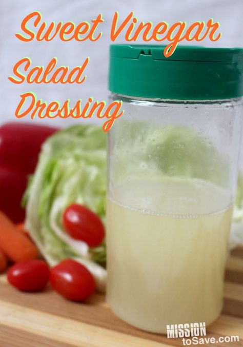 This Sweet Vinegar Salad Dressing is perfect  in many recipes. Sweet Salad Dressings, Vinegar Salad, Corn Dip Recipes, Vinegar Salad Dressing, Salad Dressing Recipes Homemade, Newborn Feeding, Vinegar Dressing, Homemade Salads, Chicken Breast Recipes Healthy