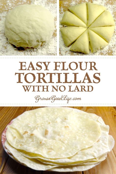 Make these easy flour tortillas from scratch with olive oil or avocado oil instead of lard or shortening. Fill with all the Tex-Mex flavors you love! #nolard #tortillas #Mexican #southwestern Bread Flour Tortilla Recipe, Big Tortilla Recipe, Small Batch Flour Tortillas, Tortilla From Scratch, Diy Tortillas Easy, Diy Flour Tortillas, Bread Machine Tortilla Dough, Healthy Flour Tortillas, Best Tortilla Recipe