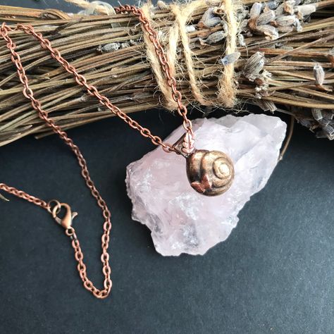 Real snail shell and butterfly pendant solid antiqued copper and bronze handmade eco gift dainty by SunnygemsinWales on Etsy Cottagecore Accessories, Cottage Vibes, Fairy Cottage, Snail Shell, Eco Gifts, Busy Lifestyle, Shell Pendant, Butterfly Pendant, Antique Copper