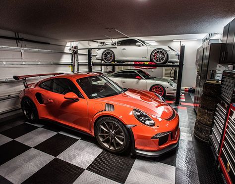 Three Porsches on RaceDeck Garage Floors Garage Floors, Garage Floor Tiles, Garage Flooring, Garage Floor, Floor Tiles, Photo Gallery, Porsche, Garage, Flooring